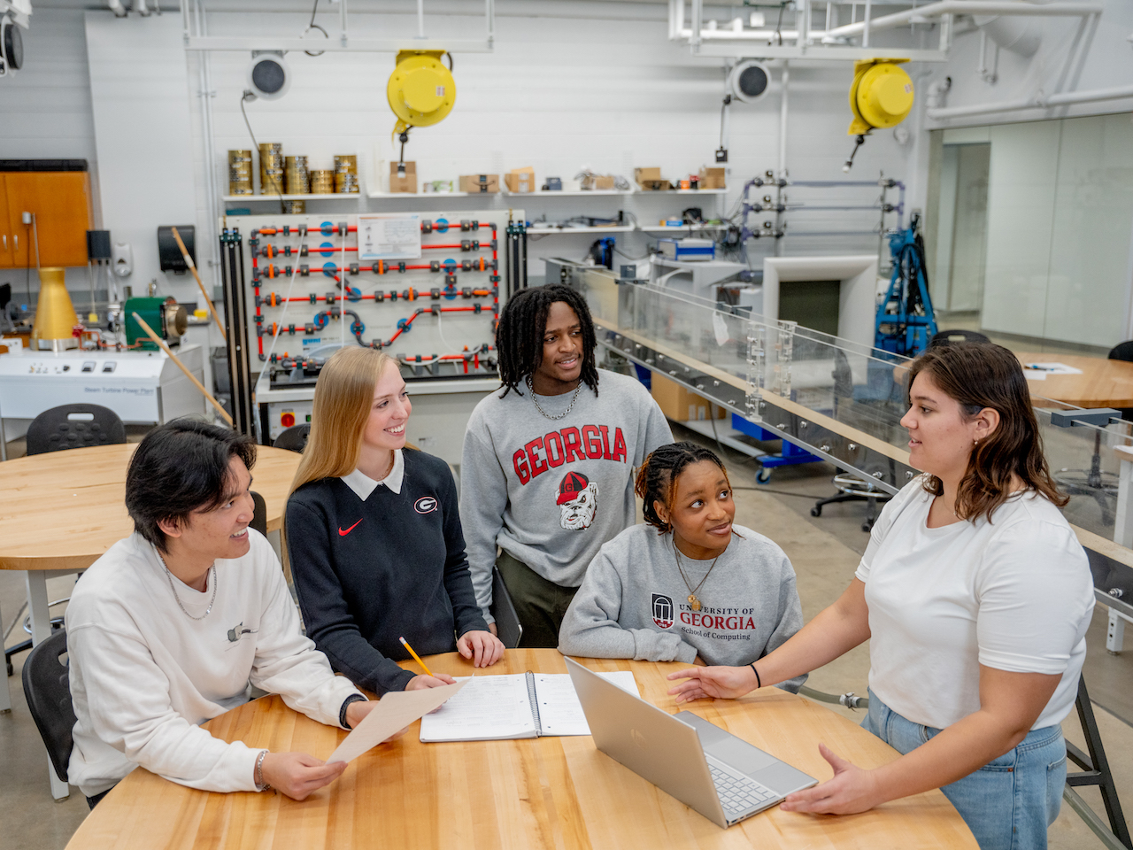 Students in lab